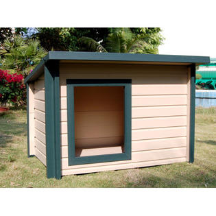 New Age Pet ecoChoice Rustic Lodge Style Dog House - Size: Medium (26 New Age Pet ecoChoice Rustic Lodge Style Dog House - Size: Medium (26