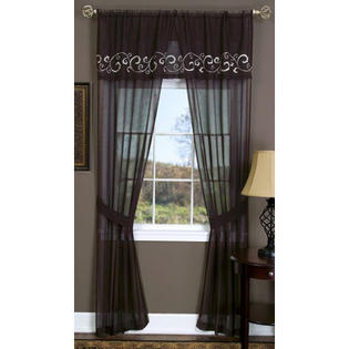 Achim Importing Co Lauren Rod Pocket Curtain Panel Pair - Size: 54 Achim Importing Co Lauren Rod Pocket Curtain Panel Pair - Size: 54