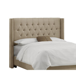 Skyline Furniture Tufted Upholstered Headboard - Size: King, Color: Sandstone Skyline Furniture Tufted Upholstered Headboard - Size: King, Color: Sandstone