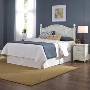 Home Styles Marco Island Headboard and Nightstand - Size: King / California King, Finish: White Home Styles Marco Island Headboard and Nightstand - Size: King / California King, Finish: White