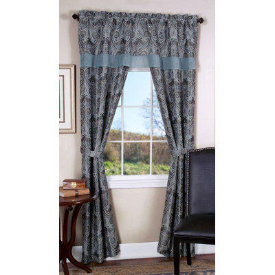 Achim Importing Co Logan Rod Pocket Curtain Panel Pair - Size: 55 Achim Importing Co Logan Rod Pocket Curtain Panel Pair - Size: 55
