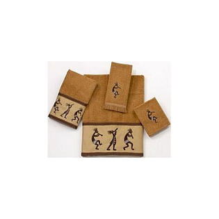 Avanti Linens Kokopelli 4 Piece Towel Set - Color: Nutmeg Avanti Linens Kokopelli 4 Piece Towel Set - Color: Nutmeg