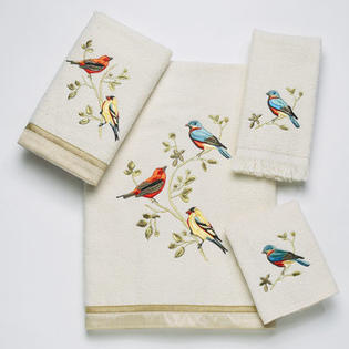 Avanti Linens Gilded Birds 4 Piece Towel Set Avanti Linens Gilded Birds 4 Piece Towel Set