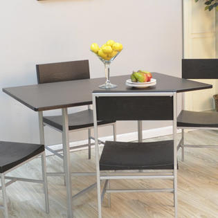Carolina Cottage Otto Dining Table - Top Finish: Black Carolina Cottage Otto Dining Table - Top Finish: Black