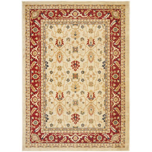 Safavieh Austin Cream/Red Rug - Rug Size: 2'6 Safavieh Austin Cream/Red Rug - Rug Size: 2'6