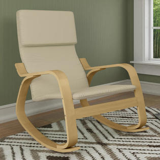 dCOR design Aquios Rocking Chair - Fabric: Warm White dCOR design Aquios Rocking Chair - Fabric: Warm White