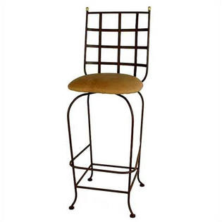 Grace Westminster Swivel Bar Stool - Base Finish: Satin Black, Upholstery: Crispin Plaid Grace Westminster Swivel Bar Stool - Base Finish: Satin Black, Upholstery: Crispin Plaid