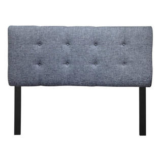 Sole Designs Upholstered Headboard - Color: Balboa Black Sand, Size: Twin Sole Designs Upholstered Headboard - Color: Balboa Black Sand, Size: Twin