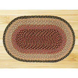 EarthRugs Burgundy/Crème Rug - Rug Size: Oval 20 EarthRugs Burgundy/Crème Rug - Rug Size: Oval 20