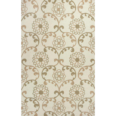 KAS Oriental Rugs Sonesta Ivory Silo Scroll Rug - Rug Size: 7'6 KAS Oriental Rugs Sonesta Ivory Silo Scroll Rug - Rug Size: 7'6