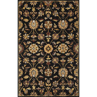 KAS Oriental Rugs Sonal Black Agra Rug - Rug Size: 7'9 KAS Oriental Rugs Sonal Black Agra Rug - Rug Size: 7'9