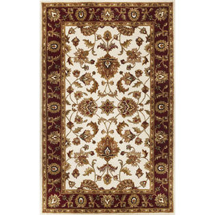 KAS Oriental Rugs Sonal Ivory / Red Mahal Rug - Rug Size: 7'9 KAS Oriental Rugs Sonal Ivory / Red Mahal Rug - Rug Size: 7'9