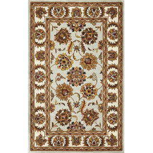 KAS Oriental Rugs Sonal Light Blue / Ivory Agra Rug - Rug Size: 5' x 7'6 KAS Oriental Rugs Sonal Light Blue / Ivory Agra Rug - Rug Size: 5' x 7'6