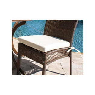 Hospitality Rattan Grenada Patio Dining Side Chair Cushion - Color: Canvas Black Hospitality Rattan Grenada Patio Dining Side Chair Cushion - Color: Canvas Black