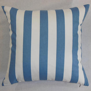 The Pillow Collection Ilaam Stripes Cotton Pillow - Color: Baby Blue The Pillow Collection Ilaam Stripes Cotton Pillow - Color: Baby Blue