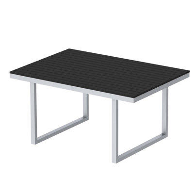 elan furniture Kinzie Dining Table - Frame Finish: Miner's Silver, Top Finish: Sahara Sand, Table Size: 72 elan furniture Kinzie Dining Table - Frame Finish: Miner's Silver, Top Finish: Sahara Sand, Table Size: 72