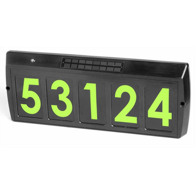 UPC 185455000802 product image for Solar Charged Address Light LED Color: Green - 80004 | upcitemdb.com