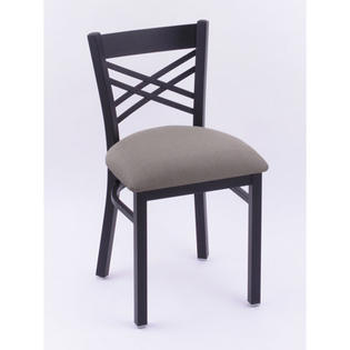 Holland Bar Stool Catalina Side Chair - Casters: No, Finish: Brushed Stainless, Upholstery: Wood - Dark Cherry Maple Holland Bar Stool Catalina Side Chair - Casters: No, Finish: Brushed Stainless, Upholstery: Wood - Dark Cherry Maple