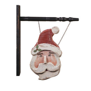 Oddity Inc. Hanging Santa Sign Christmas Decoration Oddity Inc. Hanging Santa Sign Christmas Decoration