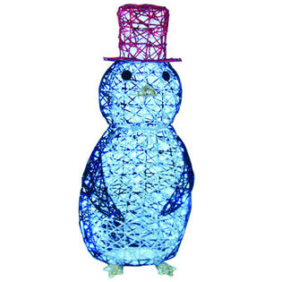 Brite Star Spun Glitter 50 Light LED Penguin Wireframe Sculpture Christmas Decoration Brite Star Spun Glitter 50 Light LED Penguin Wireframe Sculpture Christmas Decoration