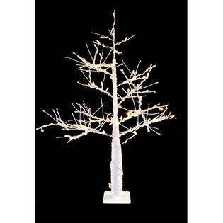 Queens of Christmas LED Tree Christmas Decoration - Bulb Color: Warm White, Color: White Queens of Christmas LED Tree Christmas Decoration - Bulb Color: Warm White, Color: White