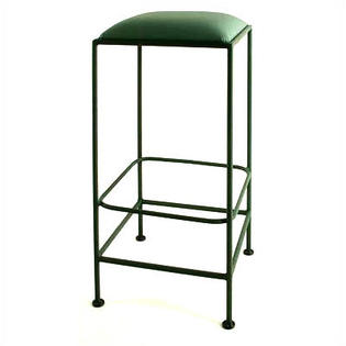 Grace Bar Stool - Base Finish: Gun Metal, Upholstery: Black Levante Grace Bar Stool - Base Finish: Gun Metal, Upholstery: Black Levante