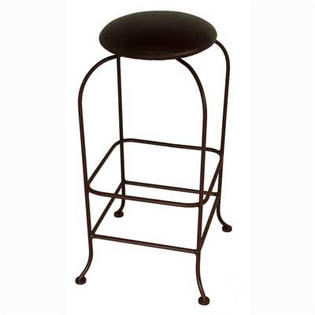 Grace Swivel Bar Stool - Base Finish: Gun Metal, Upholstery: Black Levante Grace Swivel Bar Stool - Base Finish: Gun Metal, Upholstery: Black Levante