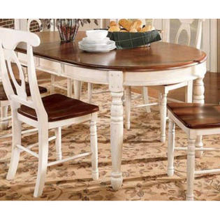 A-America British Isles Dining Table (7 Pieces) - Finish: Oak and Brown A-America British Isles Dining Table (7 Pieces) - Finish: Oak and Brown