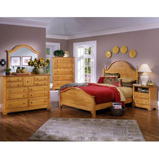 Vaughan-Bassett Cottage Panel Bed - Size: Queen, Finish: Oak Vaughan-Bassett Cottage Panel Bed - Size: Queen, Finish: Oak