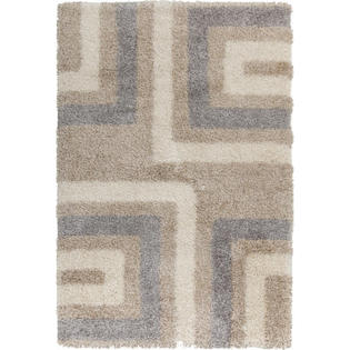 Surya Los Angeles Ivory Geometric Rug - Rug Size: 7'8 Surya Los Angeles Ivory Geometric Rug - Rug Size: 7'8