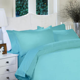 Cathay Home Fashions Ultra-Brushed 6 Piece Sheet Set - Color: Aqua, Size: Queen Cathay Home Fashions Ultra-Brushed 6 Piece Sheet Set - Color: Aqua, Size: Queen