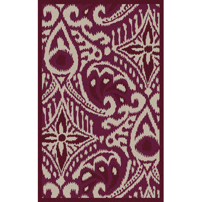 Surya Marseille Plum Geometric Rug - Rug Size: 5' x 8' Surya Marseille Plum Geometric Rug - Rug Size: 5' x 8'