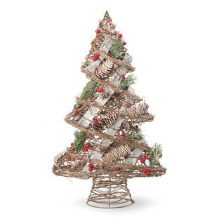 October Hill Berry and Cone Pine Tree Holiday Accents - Size: Medium October Hill Berry and Cone Pine Tree Holiday Accents - Size: Medium