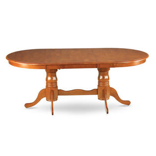 WOIM Plainville Dining Table - Finish: Saddle Brown WOIM Plainville Dining Table - Finish: Saddle Brown