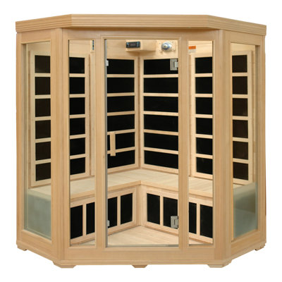 Crystal Sauna 3-4 Person Corner Infrared Sauna with Six Carbon Heaters at Sears.com
