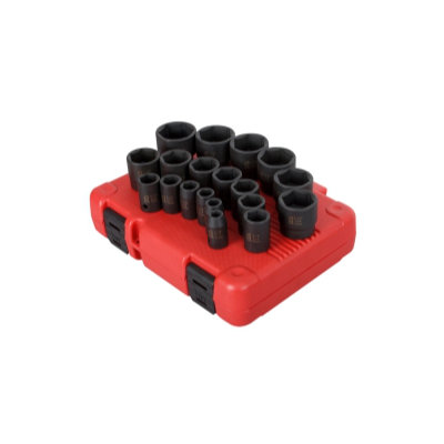 Sunex&nbsp; 19Pc 1/2'' Drive Sae Impact Socket Set