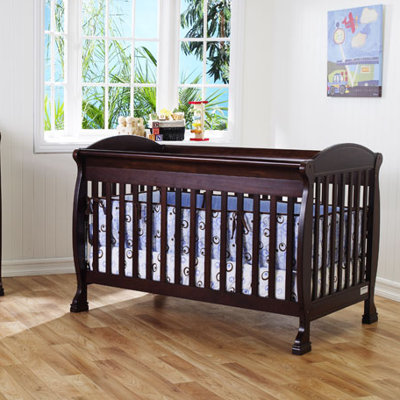 DaVinci Jacob 4-in-1 Convertible Crib with Toddler Rails in Espresso at Sears.com