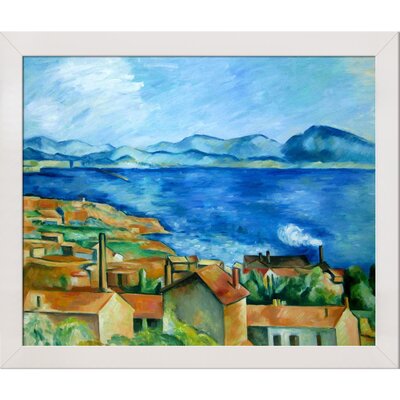 UPC 688576100036 product image for The Gulf of Marseilles by Cezanne Framed Hand Painted Oil on Canvas | upcitemdb.com