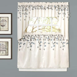 Lush Decor Flower Kitchen Tier Curtain Size: 24quot; H x 29quot; W, Col Lush Decor Flower Kitchen Tier Curtain Size: 24quot; H x 29quot; W, Col