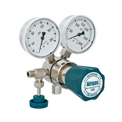 Airgas -100 PSI Delivery Analytical Single Stage High-Purity Brass Pressure Regulator w/ 3000 PSI Maximum Rated Inlet Pressure, CGA-296 at Sears.com