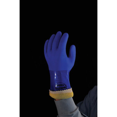 Best Manufacturing Co 10 Blue Kevlar Showa Atlas Yellow PVC Coated Gloves With Rough Finish at Sears.com