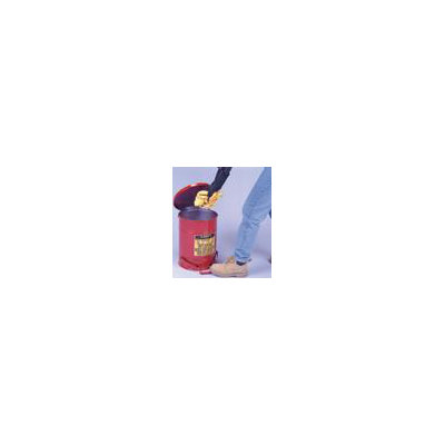 Justrite Gallon Red Oily Waste Can With Foot Lever Opening Device at Sears.com