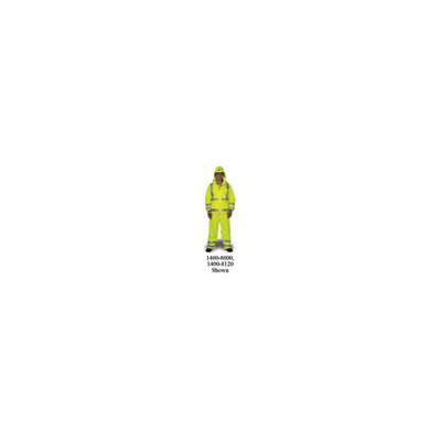 LaCrosse-Rainfair Safety Products High-Vis Green Typhoon Heavy Duty 300D Polyester Fly Front Bib Overall With Precision Fit Technology at Sears.com