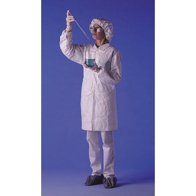 DuPont White ProShield NexGen Labcoat With Snap Front Closure, Collar And No Pockets at Sears.com