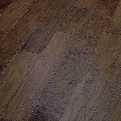 Shaw Floors World Tour 5" Engineered Handscraped Hickory in Trail at Sears.com