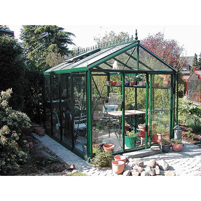 Royal Victorian 8  X 10  Glass Greenhouse W+accessories