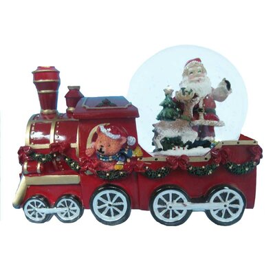 UPC 086131174131 product image for 100mm Resin Santa and Teddy on Train Musical Waterglobe | upcitemdb.com