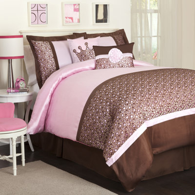 UPC 848742000120 product image for Leopard Brown/Pink 6-pc Comforter Set Full Juvy | upcitemdb.com