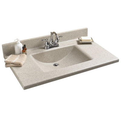 American Standard 25" Silkstone Rectangular Bowl Vanity Top - Finish: Sand Granite at Sears.com