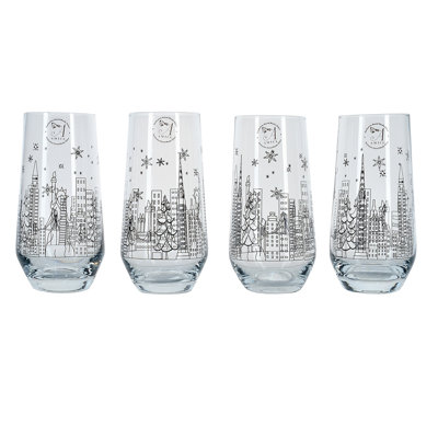 Global Amici City Scapes Highball Glass (Set of 4) at Sears.com